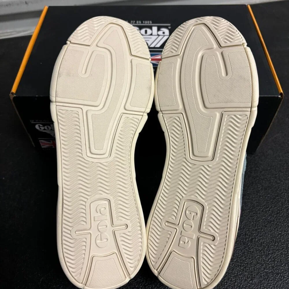 Gola Women's White and Pink Suede-Trim Sneakers - Picture 11 of 11
